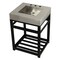 Fauceture KVSP2522A0 25" Stainless Steel Sink W/ Steel Console Sink Base, / Black KVSP2522A0 - alternate 1